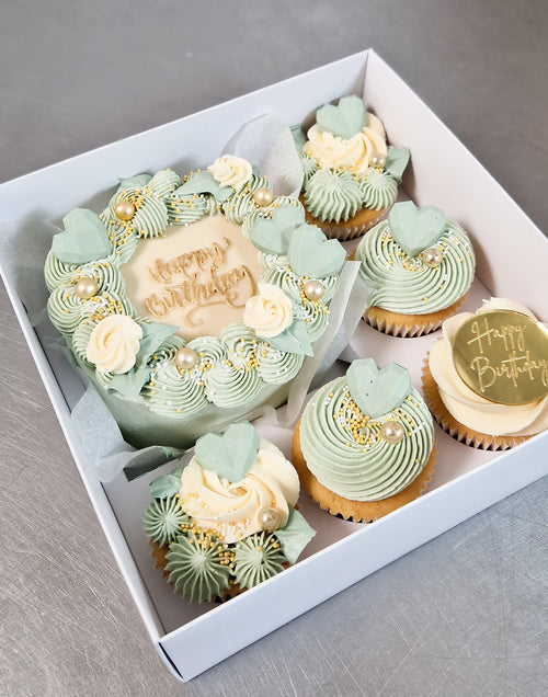 Bento birthday cake & cupcake box