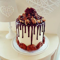 Gorgeous cookie drip birthday or celebration cake on the Isle of Man